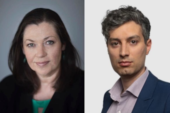 Former Guardian Australia journalists Karen Middleton and Paul Karp.