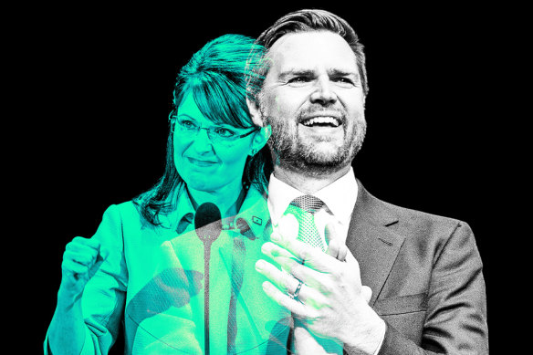 The spectre of Sarah Palin haunts J.D. Vance.