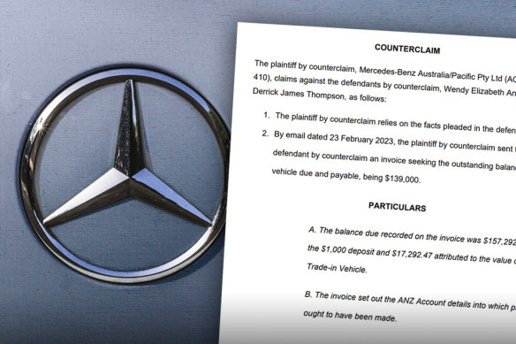 Mercedes-Benz recently filed its defence document and a counterclaim.