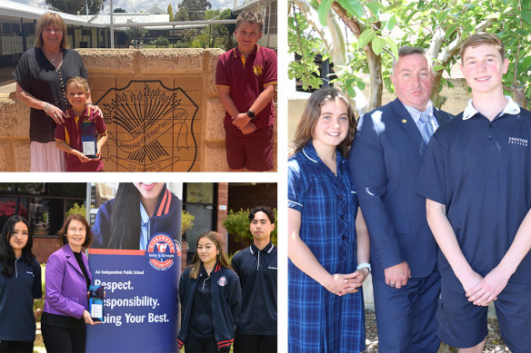 Winning schools from the 2022 WA State Education Awards.