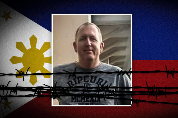 Troy Birthisel, 54, was arrested while attempting to fly to Singapore with his Filipino girlfriend and six other women.