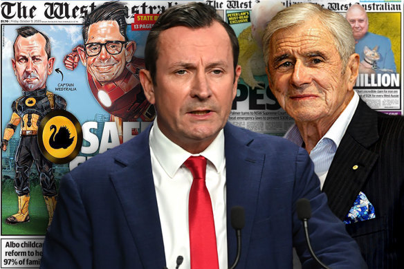 Texts between Seven West Media chair Kerry Stokes and WA Premier Mark McGowan have been revealed.