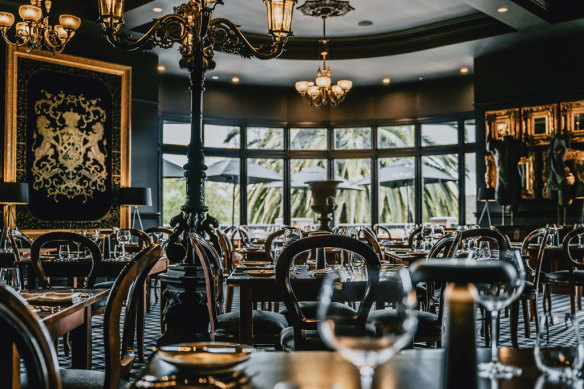 The Oxford Dining Room at Hotel Bellinzona, Hepburn Springs.