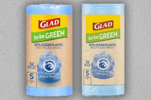 The packaging was updated between March 2022 and November 2022 to include the headline “made using 50&#37; ocean-bound plastic”.