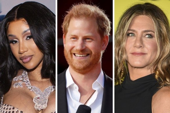 Cardi B and Jennifer Aniston have taken on creative roles with companies, while Prince Harry is the chief impact officer of an employee coaching group.