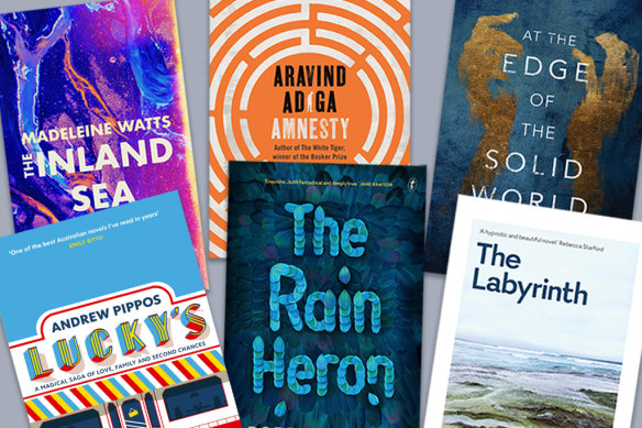 The six books on the 2021 Miles Franklin shortlist. 