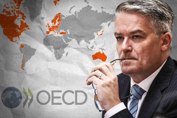 Former Liberal finance minister Mathias Cormann is seeking to run the OECD.
