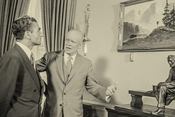 President Eisenhower with the Shah of Iran in the White House in 1958. 