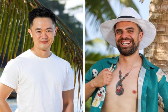 Writer and broadcaster Benjamin Law and “King George” both star in Australian Survivor: Heroes v Villains.