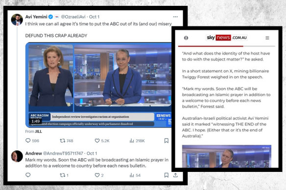 Fake Andrew Forrest quote published by Sky News Australia.