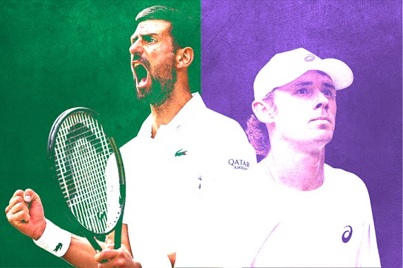 Novak Djokovic was too good for Alex de Minaur in their fourth-round clash.