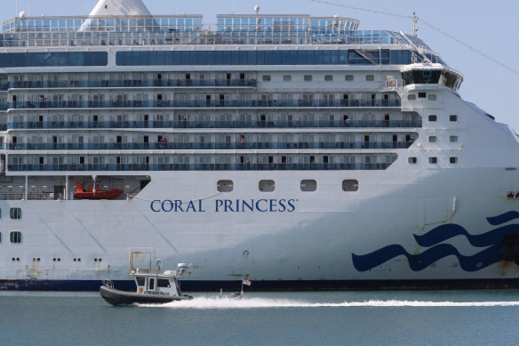 Passengers and crew members have tested positive for COVID-19 on board the Coral Princess.
