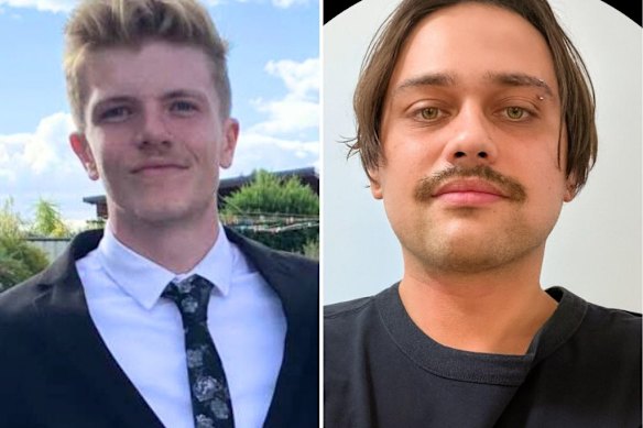 Daniel Stevens (left) and Gerard Andrews have been charged.