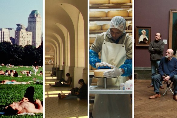 Frederick Wiseman’s subjects include restaurateurs, library workers, New York’s Central Park and employees of London’s National Art Gallery.