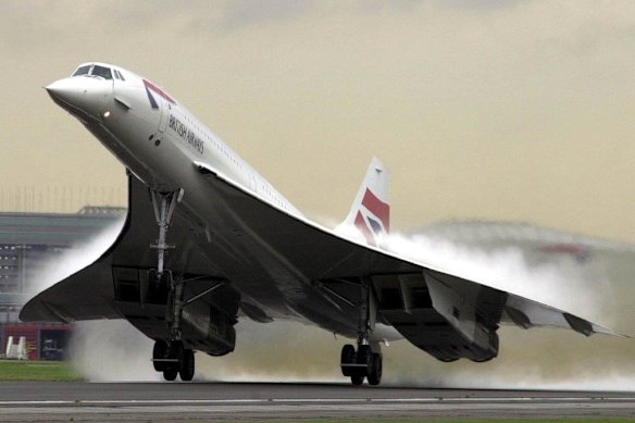The Concorde flew at an altitude of up to 60,000 feet.