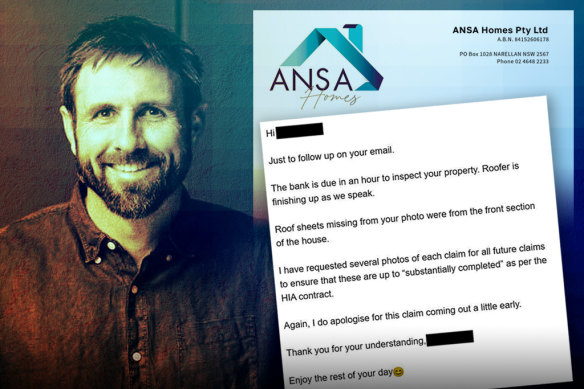 Correspondence from ANSA Homes has been provided to the Building Commission’s chief investigator.