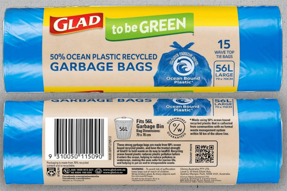 The ACCC has taken Clorox, the manufacturer of Glad bags, to the Federal Court. 