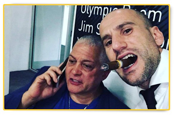 Mick Gatto (left) and Stavro D’Amore.