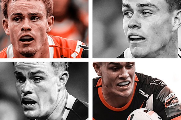 Wests Tigers five-eighth Lachlan Galvin.