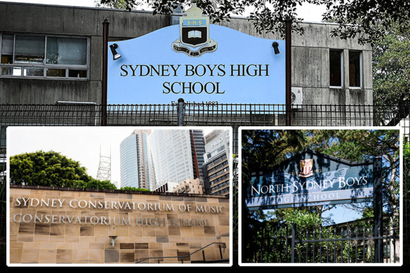 Sydney Boys High School, Conservatorium High School and North Sydney Boys High School topped the list of highest earners from parent contributions. 