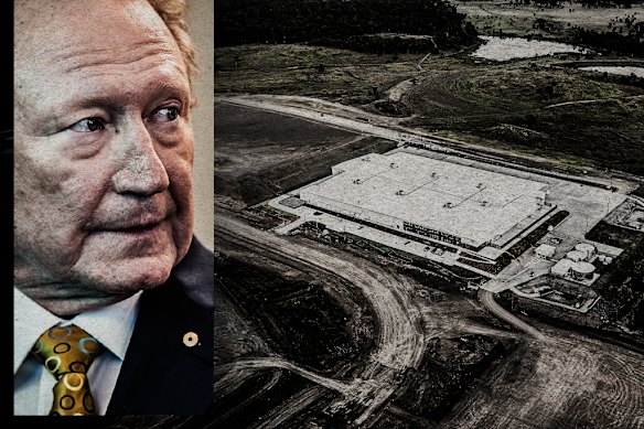 Andrew Forrest and Fortescue’s Gladstone hydrogen project.