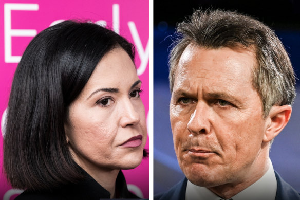 NSW Education Minister Prue Car and federal Education Minister Jason Clare