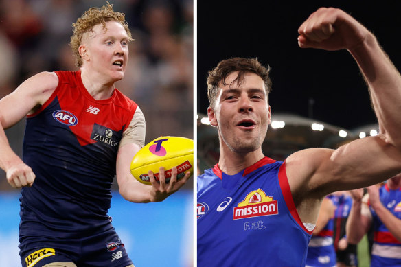 Clayton Oliver and Josh Dunkley.