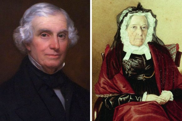 Alan Atkinson explains that the story of John Macarthur (left) must also be a story of his wife, Elizabeth (right).