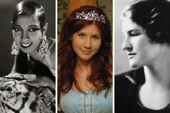 From left: Josephine Baker, Anna Chapman and Virginia Hall.