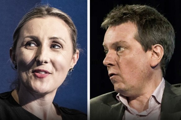 Feared political interference: Investment NSW boss Amy Brown and former bureaucrat Jim Betts.