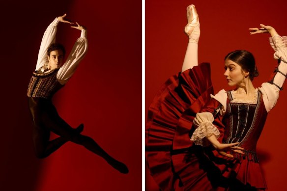 Marcus Morelli and Benedicte Bemet perform in The Australian Ballet’s Don Quixote.
