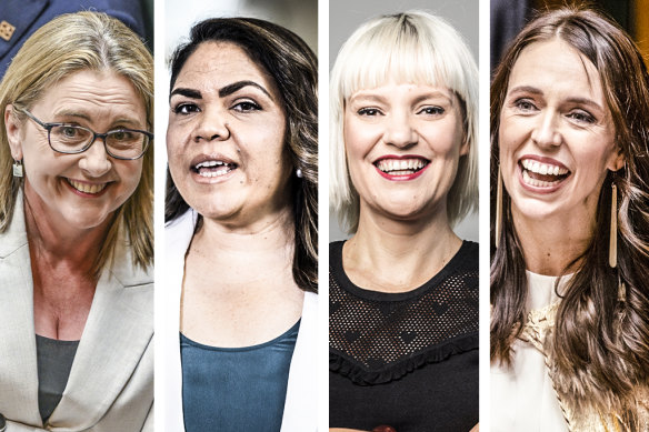 Jacinta Allan, Jacinta Nampijinpa Price, Jacinta Parsons and Jacinda Ardern.