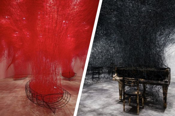 Chiharu Shiota：QAGOMA 现代美术馆的灵魂颤抖。
