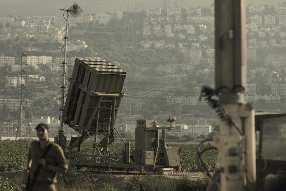 An Iron Dome missile battery in Haifa in 2013.