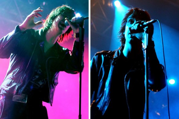 Julian Casablancas of The Strokes performing at the Hordern Pavilion in 2006.