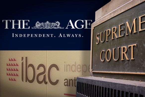 The Supreme Court has granted IBAC an injunction against The Age.