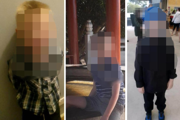 Three of the child victims of what police are investigating as a possible domestic homicide.