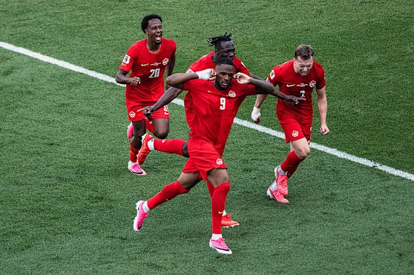 Cyle Larin was the breakout star in Canada's opening game. 