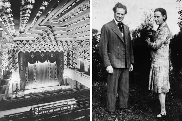 The Capitol Theatre designed by Walter Burley and Marion Mahony Griffin. 