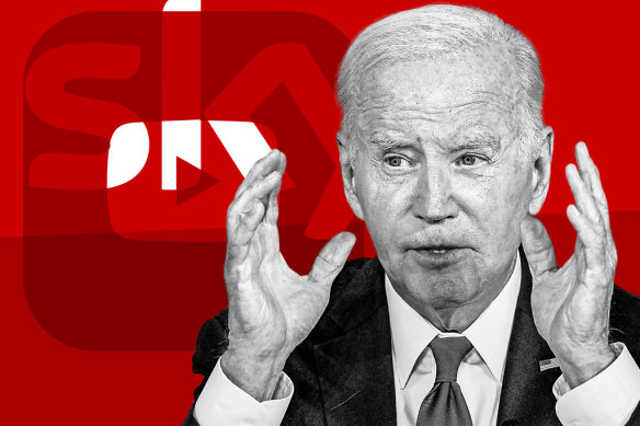 Joe Biden is popular with Sky News Australia’s online audience.