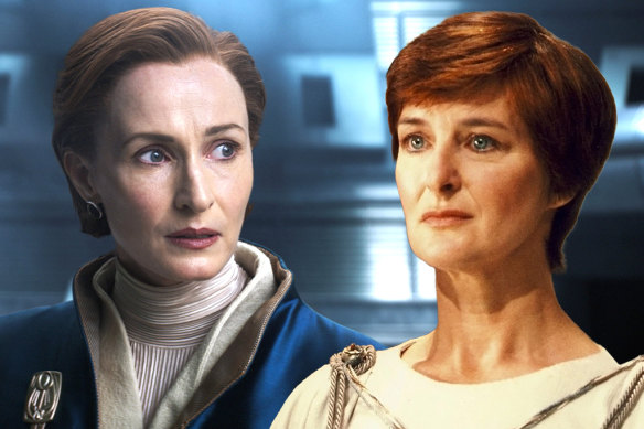 Genevieve O’Reilly (left) and Caroline Blakiston who both play Mon Mothma. 