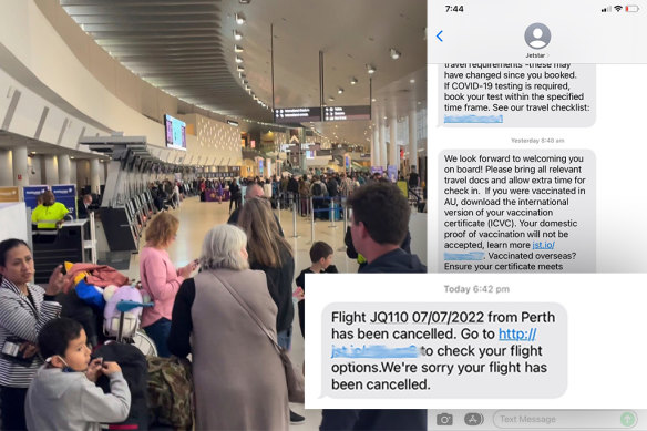 Flight cancellations have become a daily occurrence for travellers at Perth Airport - including at least one Jetstar flight to Bali a day for five days.