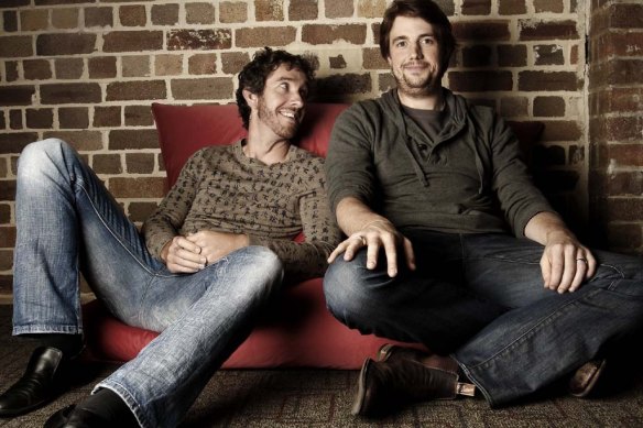 Scott Farquhar and Mike Cannon-Brookes, CEOs and founders of Atlassian Software.