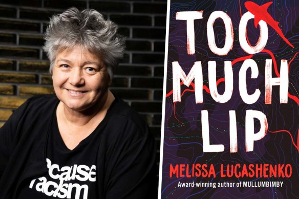 Author Melissa Lucashenko and her book Too Much Lip.