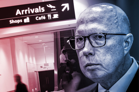 Peter Dutton said in May that a Coalition government would cut permanent migration to 140,000, down from the budget forecast of 185,000.