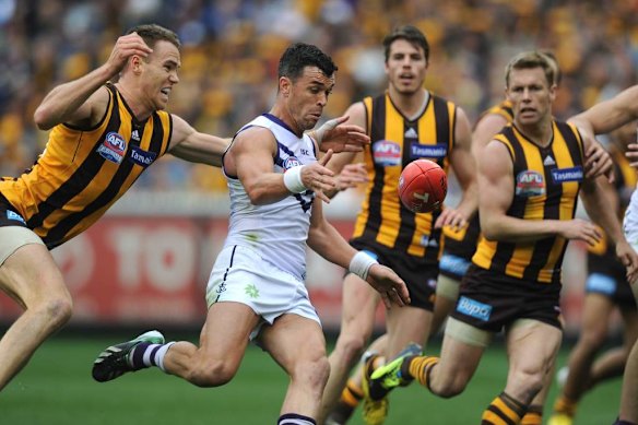 Fremantle’s Ryan Crowley during his playing days.