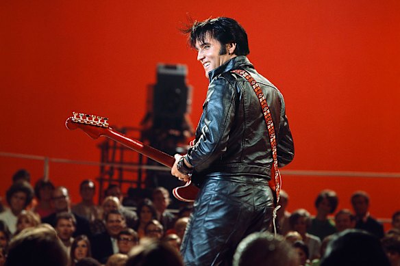 Black leather, now a staple of the Paris catwalks, was a controversial choice for Elvis in the 1960s.