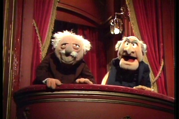 Statler and Waldorf from The Muppet Show.