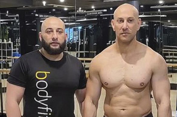 Omar and Tarek Zahed. Omar was shot dead in an Auburn gym in 2022, Tarek is behind bars accused of murder.