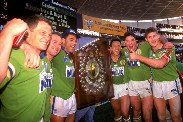 The Milk era coincided with the Raiders' last premiership in 1994.